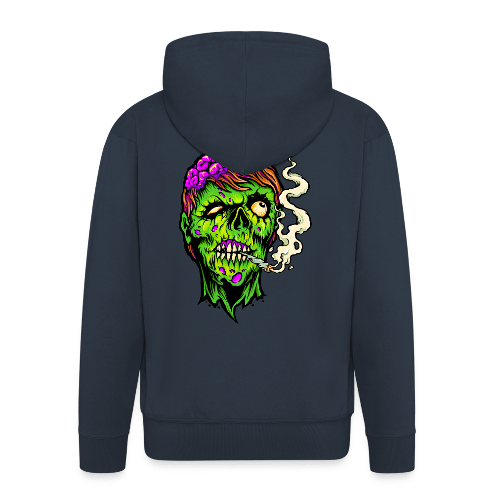 Stoned Zombie Smoke Cannabis Kapuzenjacke - Cannabis Merch