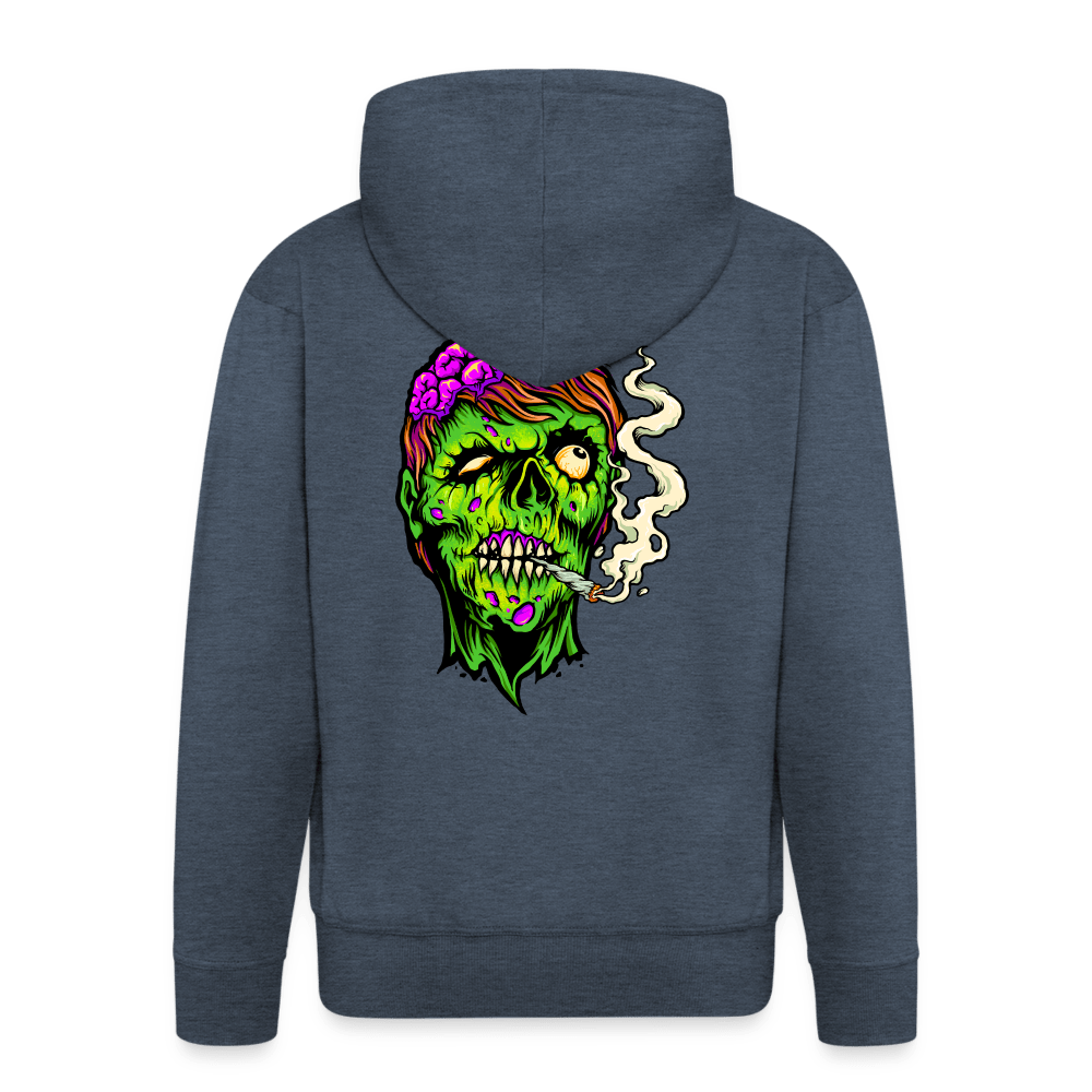 Stoned Zombie Smoke Cannabis Kapuzenjacke - Cannabis Merch