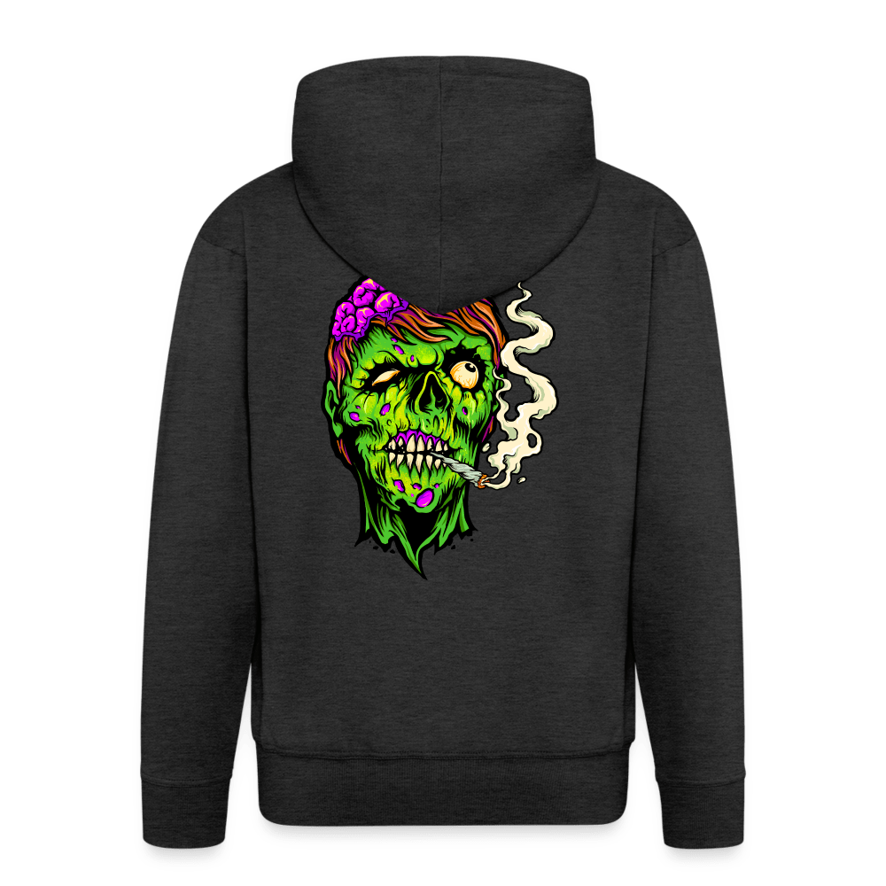 Stoned Zombie Smoke Cannabis Kapuzenjacke - Cannabis Merch