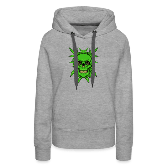 Totenkopf Hanf Damen Cannabis Hoodie - Cannabis Merch
