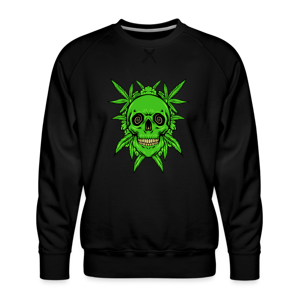 Totenkopf Weed Männer Cannabis Pullover - Cannabis Merch