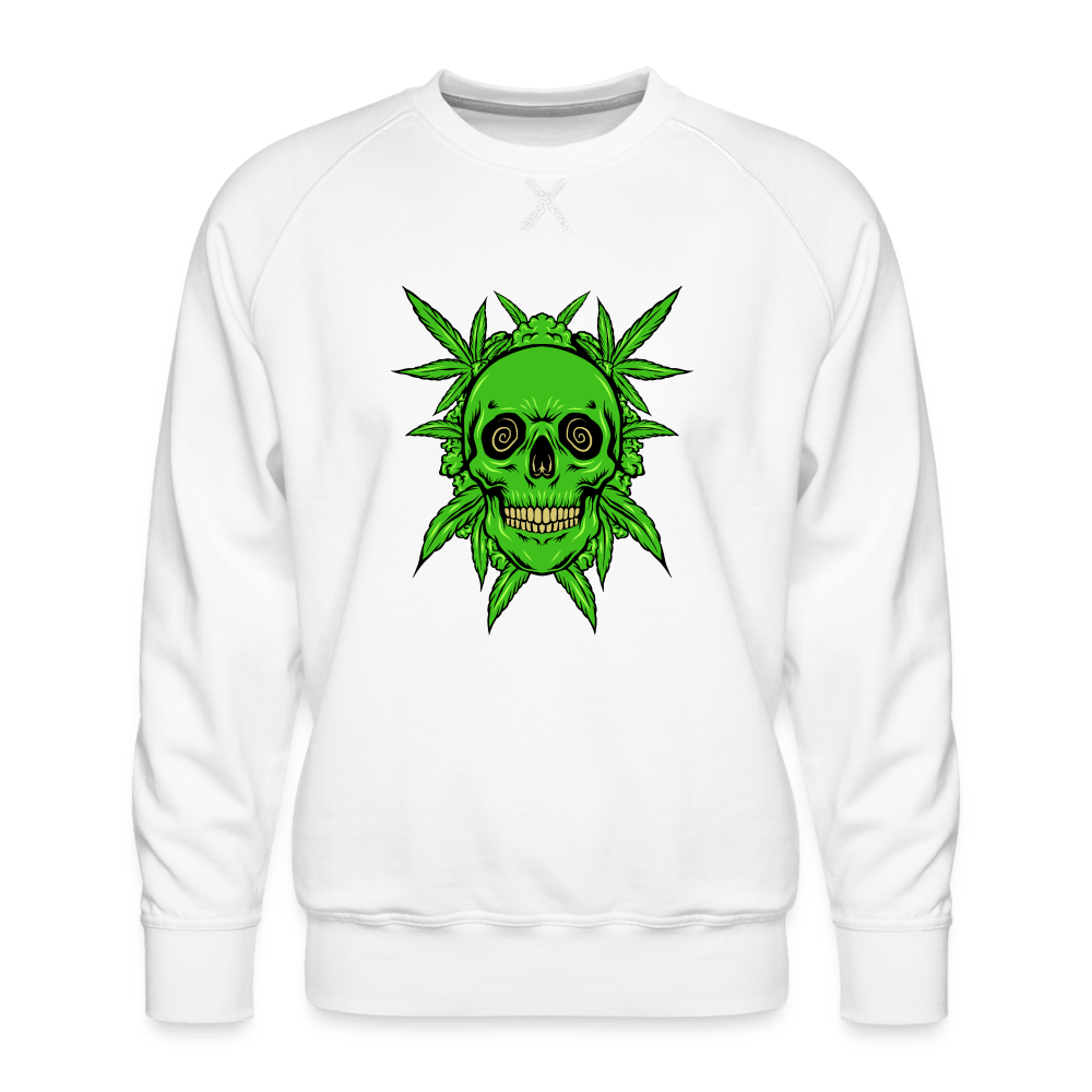 Totenkopf Weed Männer Cannabis Pullover - Cannabis Merch