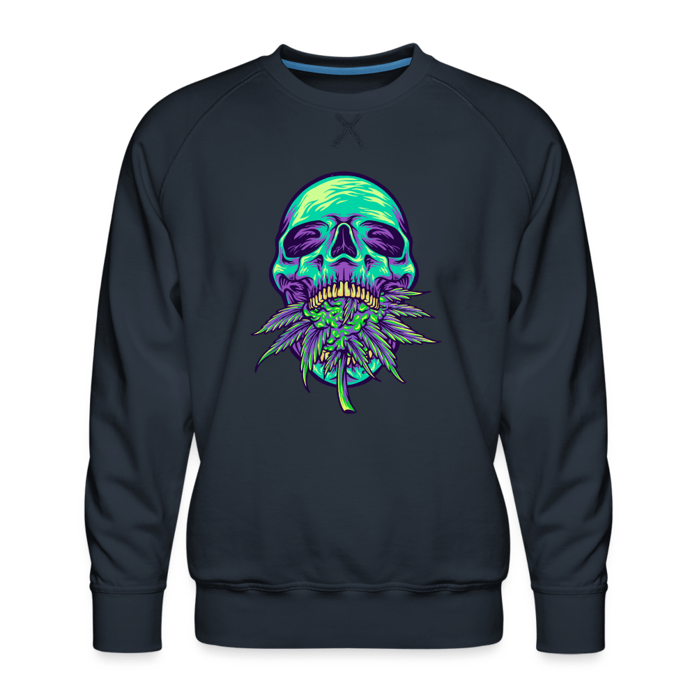 Totenkopf Weedknospe Männer Cannabis Pullover - Cannabis Merch