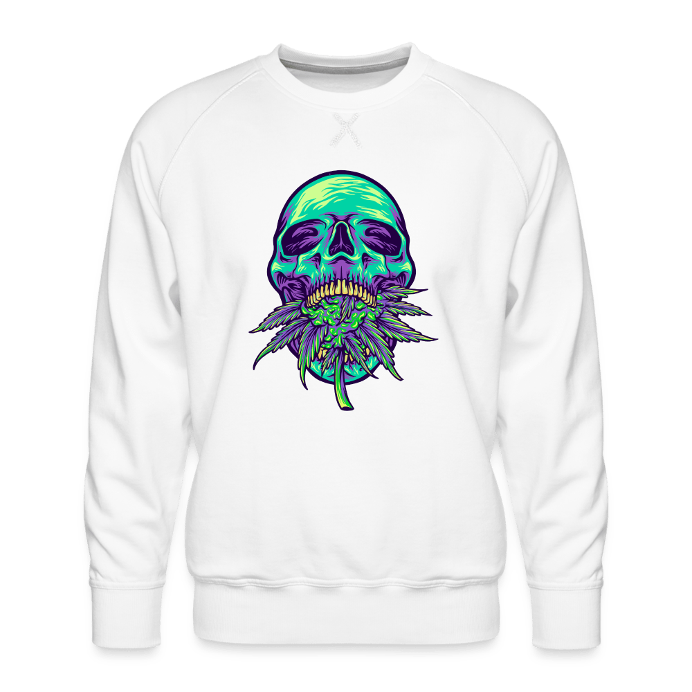 Totenkopf Weedknospe Männer Cannabis Pullover - Cannabis Merch