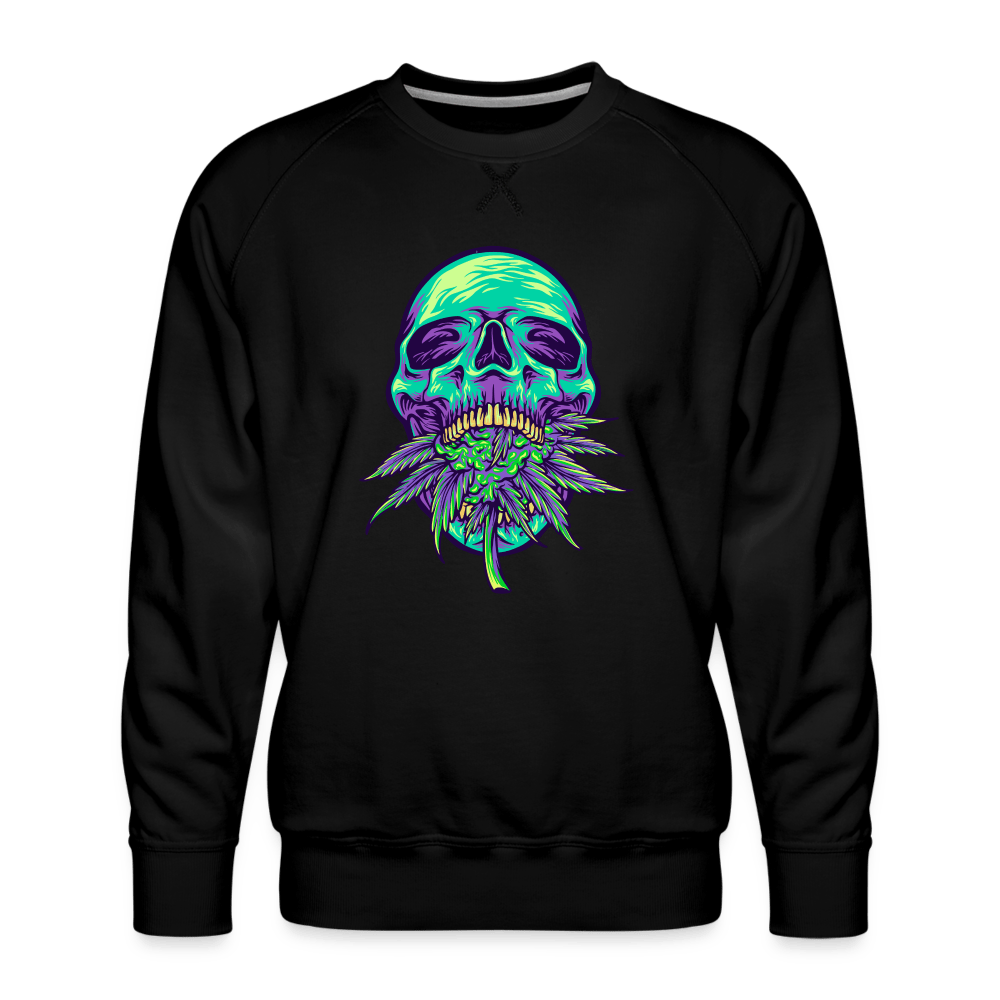 Totenkopf Weedknospe Männer Cannabis Pullover - Cannabis Merch