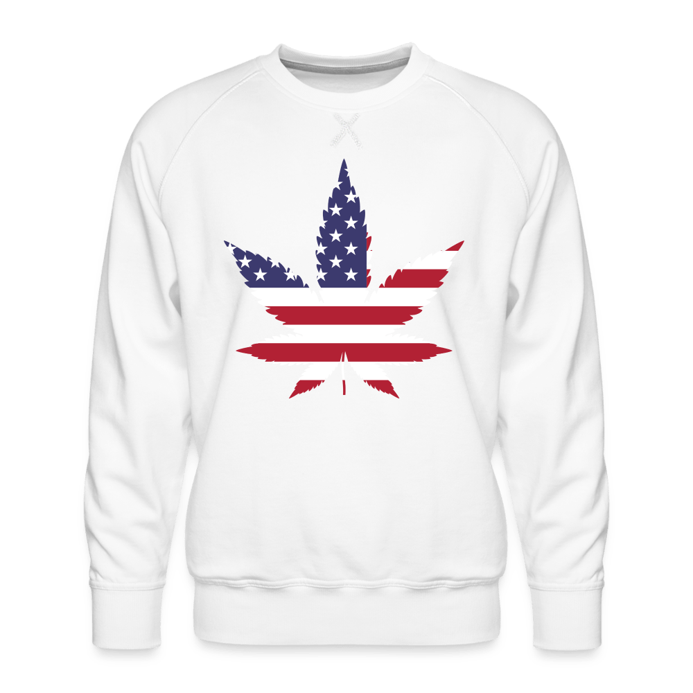 USA Hanfblatt Weed Männer Cannabis Pullover - Cannabis Merch