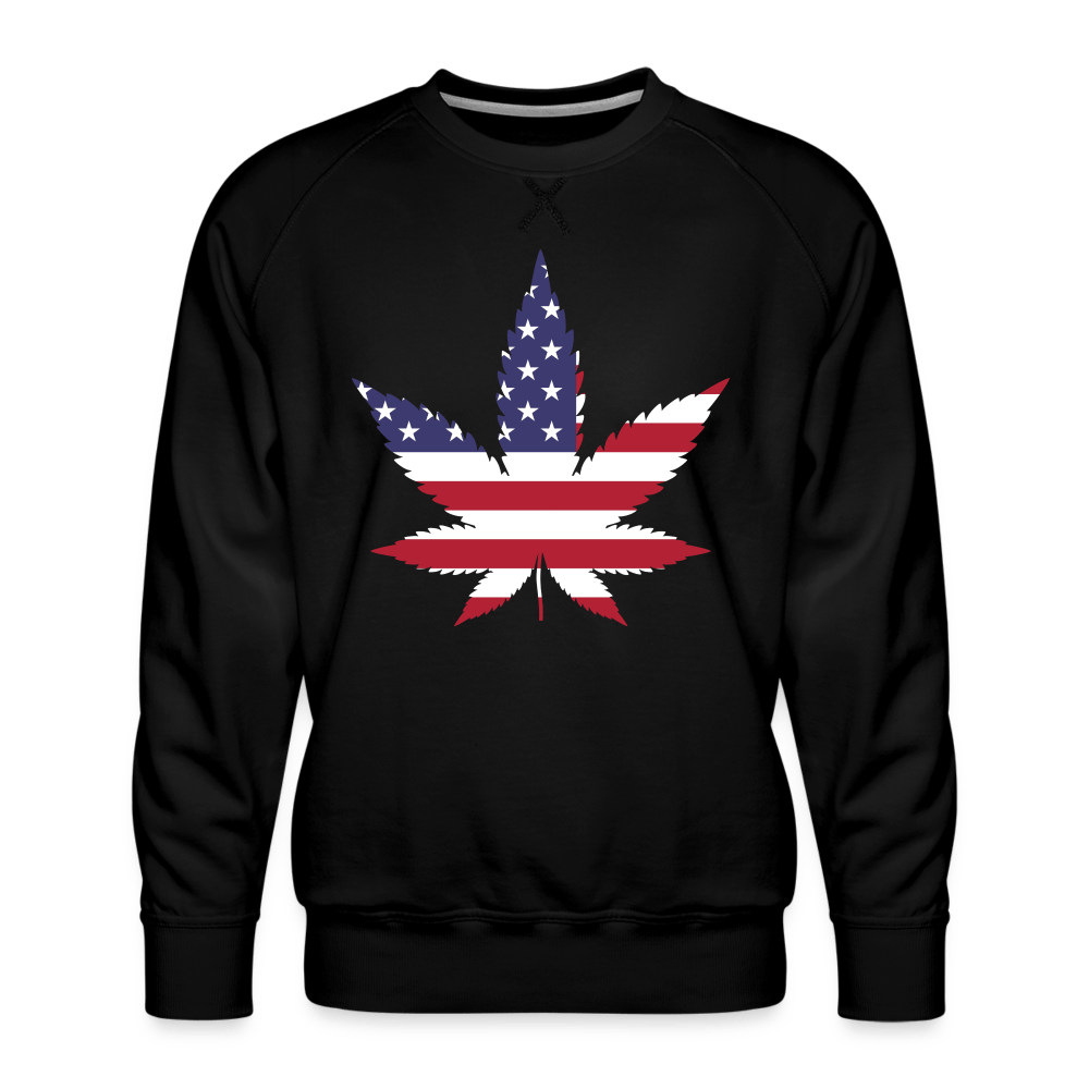 USA Hanfblatt Weed Männer Cannabis Pullover - Cannabis Merch