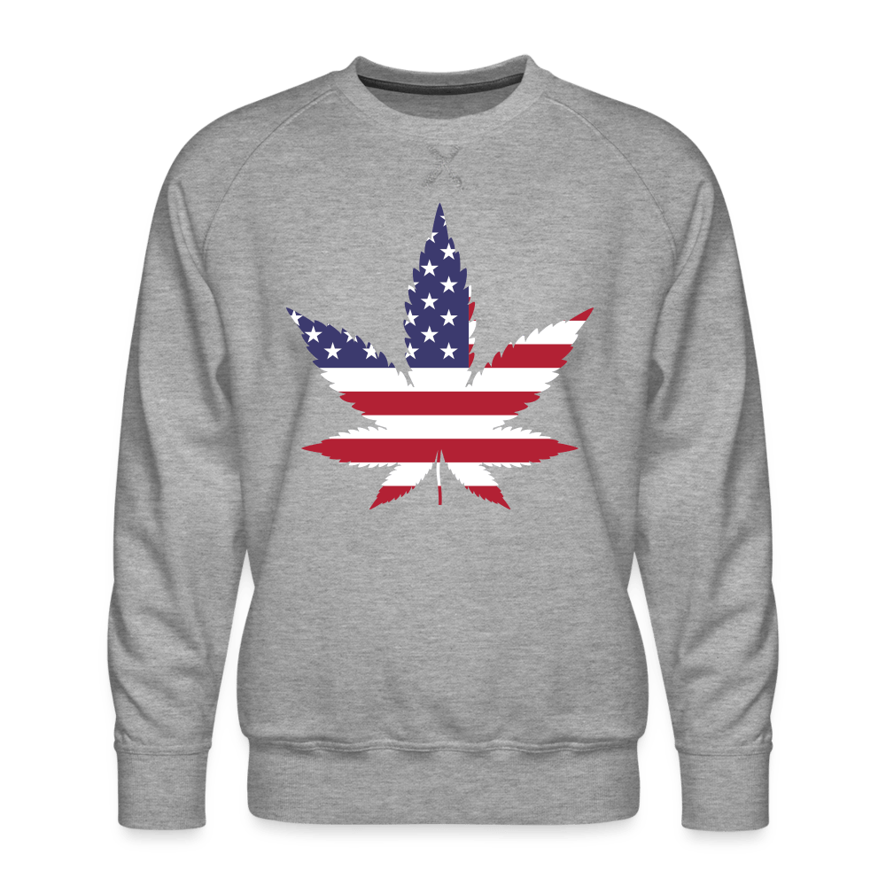 USA Hanfblatt Weed Männer Cannabis Pullover - Cannabis Merch