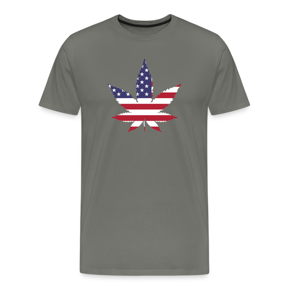 USA Weed Merch Herren Cannabis T-Shirt - Cannabis Merch
