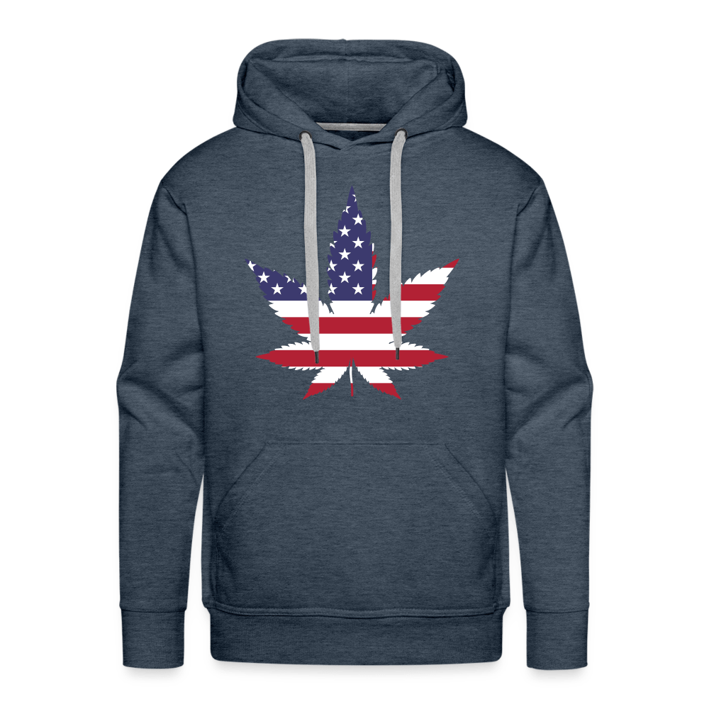 USA Weed Merch Männer Premium Hoodie - Cannabis Merch