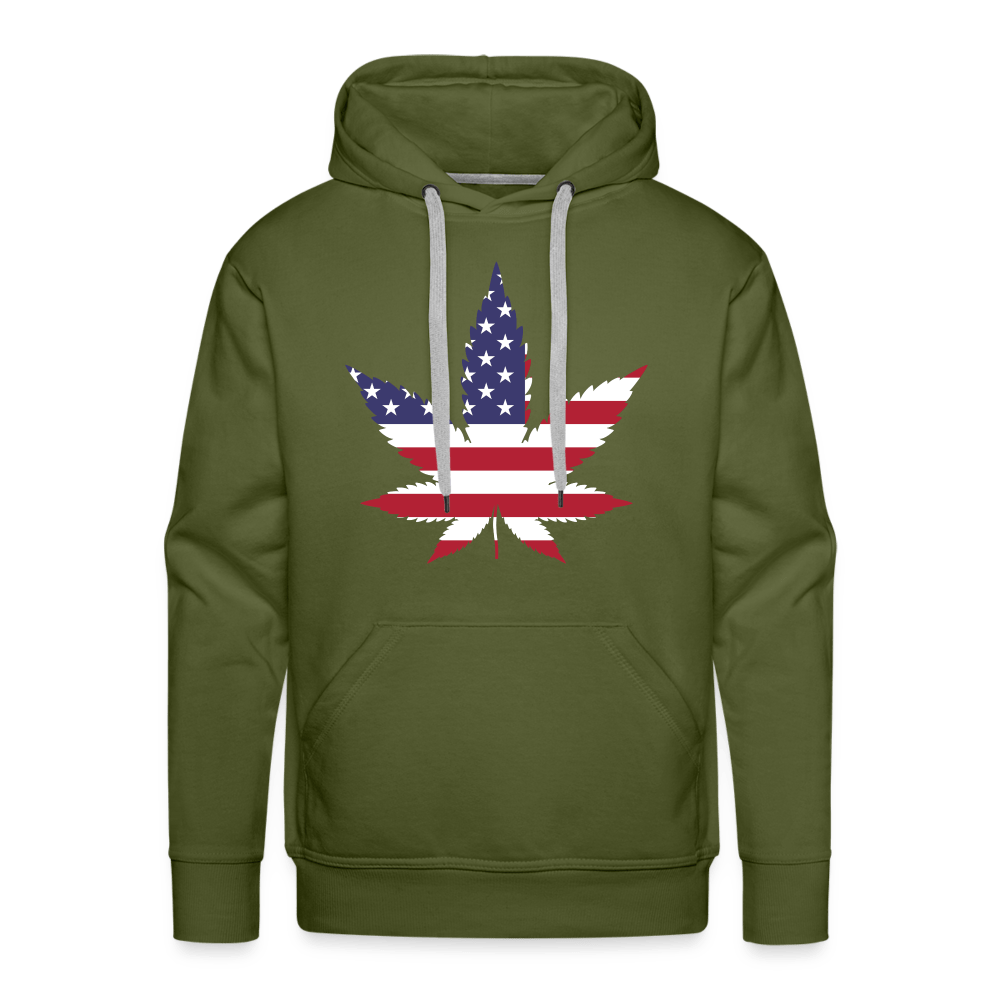 USA Weed Merch Männer Premium Hoodie - Cannabis Merch