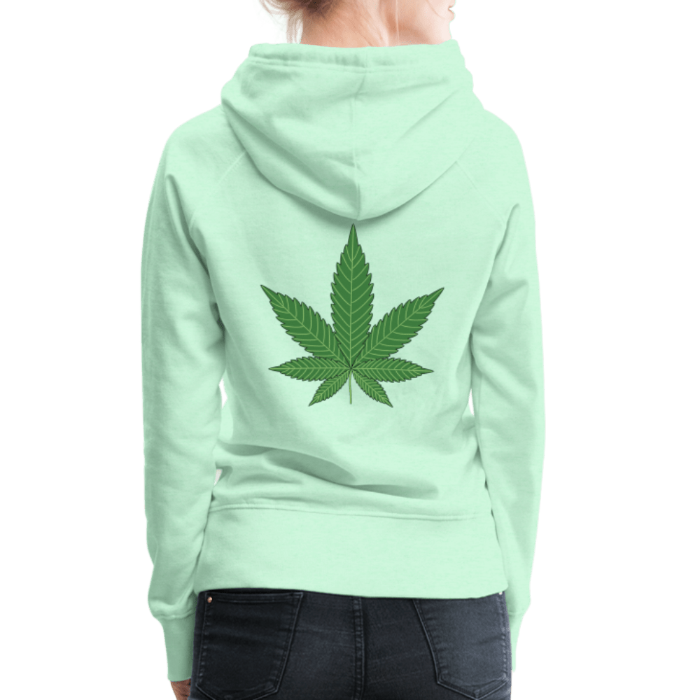 Weed Hanfblatt Damen Cannabis Hoodie - Cannabis Merch