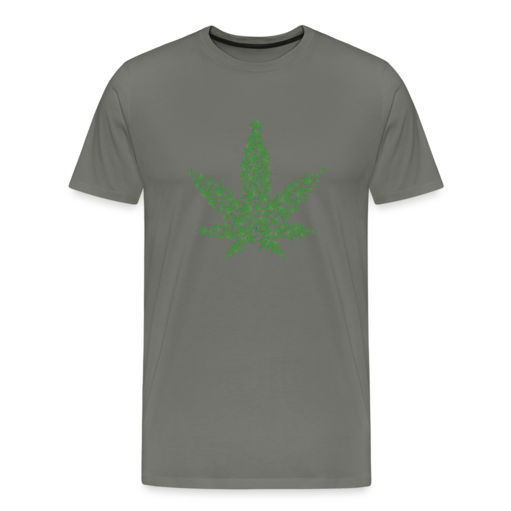 Weed Hanfblätter Herren Cannabis T-Shirt - Cannabis Merch