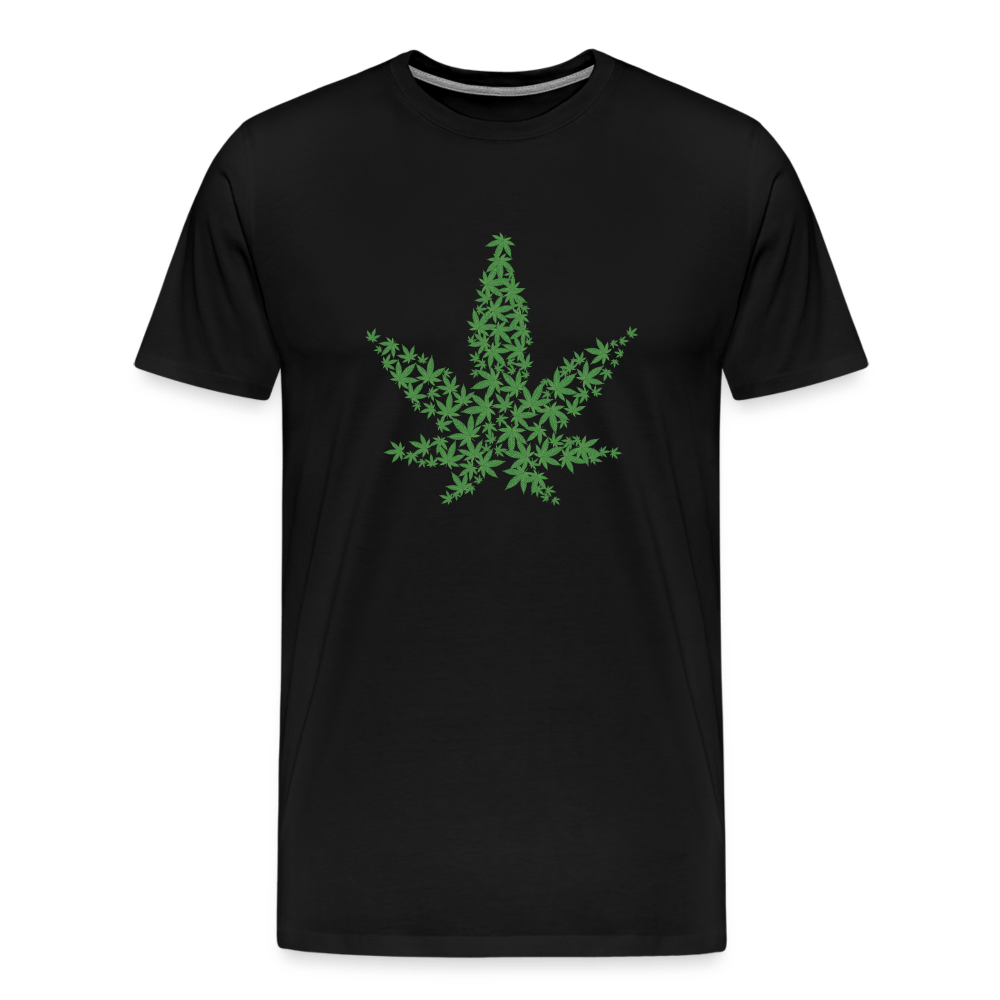 Weed Hanfblätter Herren Cannabis T-Shirt - Cannabis Merch