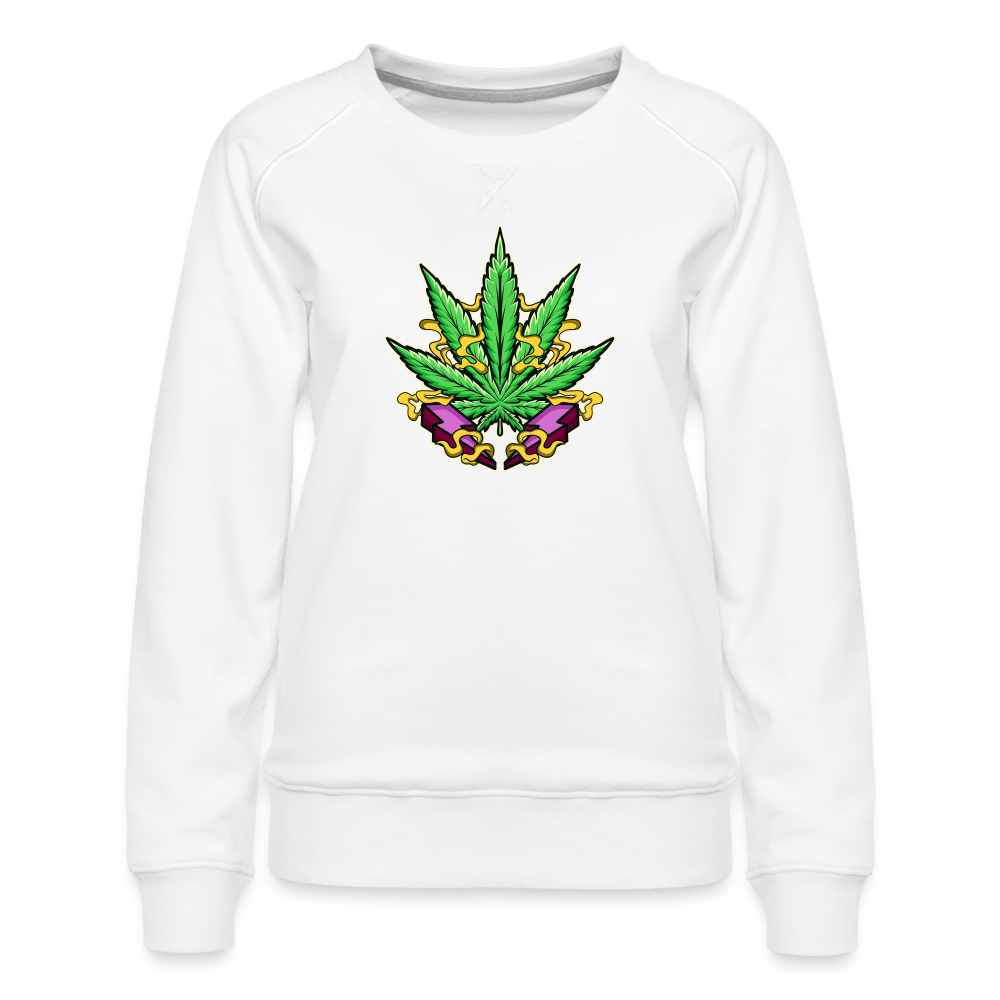 Weed Power Energie Damen Cannabis Pullover - Cannabis Merch