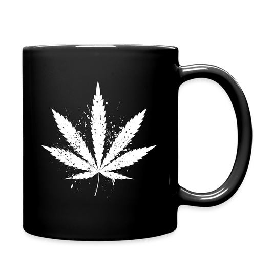 White Weed Hanfblatt Cannabis Tasse - Cannabis Merch